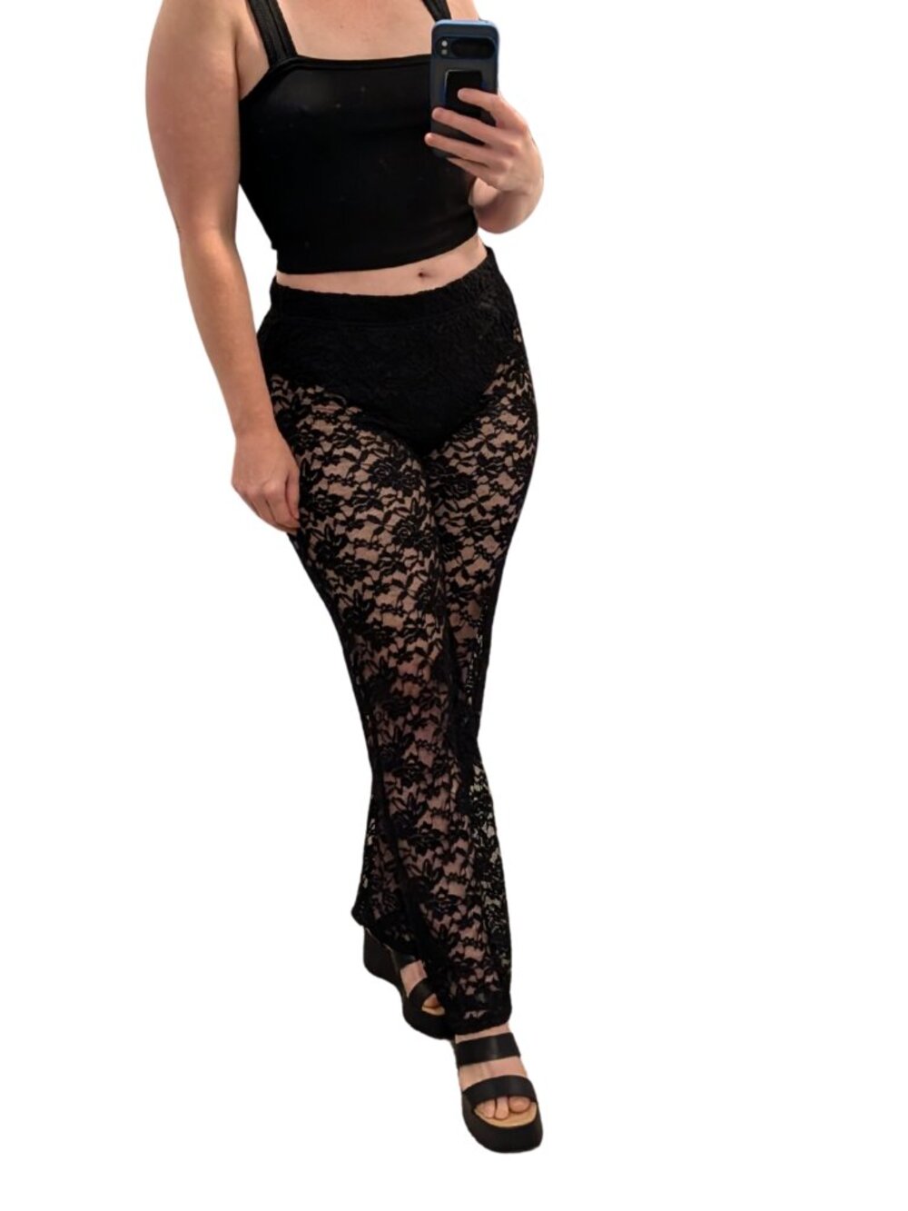 Princess Polly Peru Lace Pants Black NWT Size 10